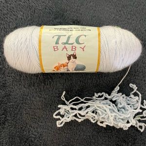 🎁Free with purchase!🎁Red Heart TLC Baby Blue Yarn